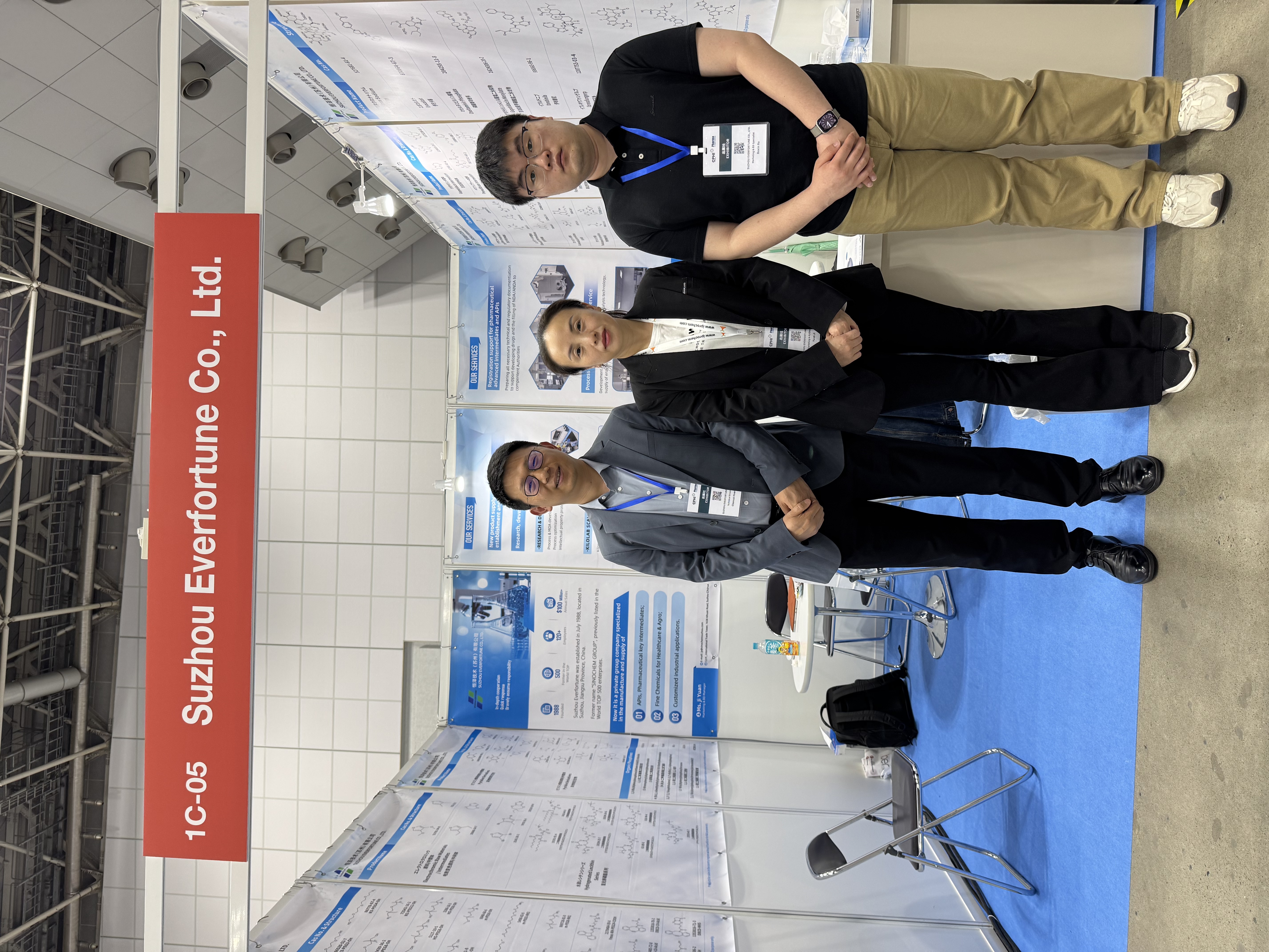 Everfortune team at booth 1C-05 during CPHI Japan 2026
